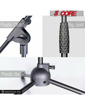 Tripod Mic Stand Heavy Duty Height Adjustable Floor Microphone Boom Arm Pedestal Para Microfono for Singing On Stage Studio - MS 080