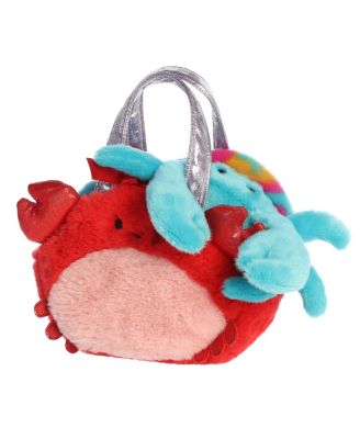 Small Crab Fancy Pals Fashionable Plush Toy Blue 6.5"