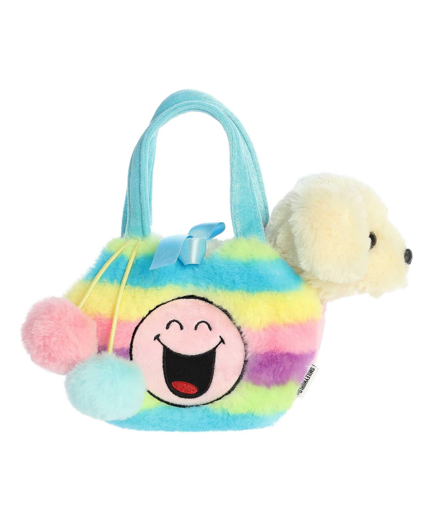 Детские мягкие игрушки Aurora Small Fancy Pals Rainbow Smileyworld Puppy Plush, 2-Piece Set — фото 4