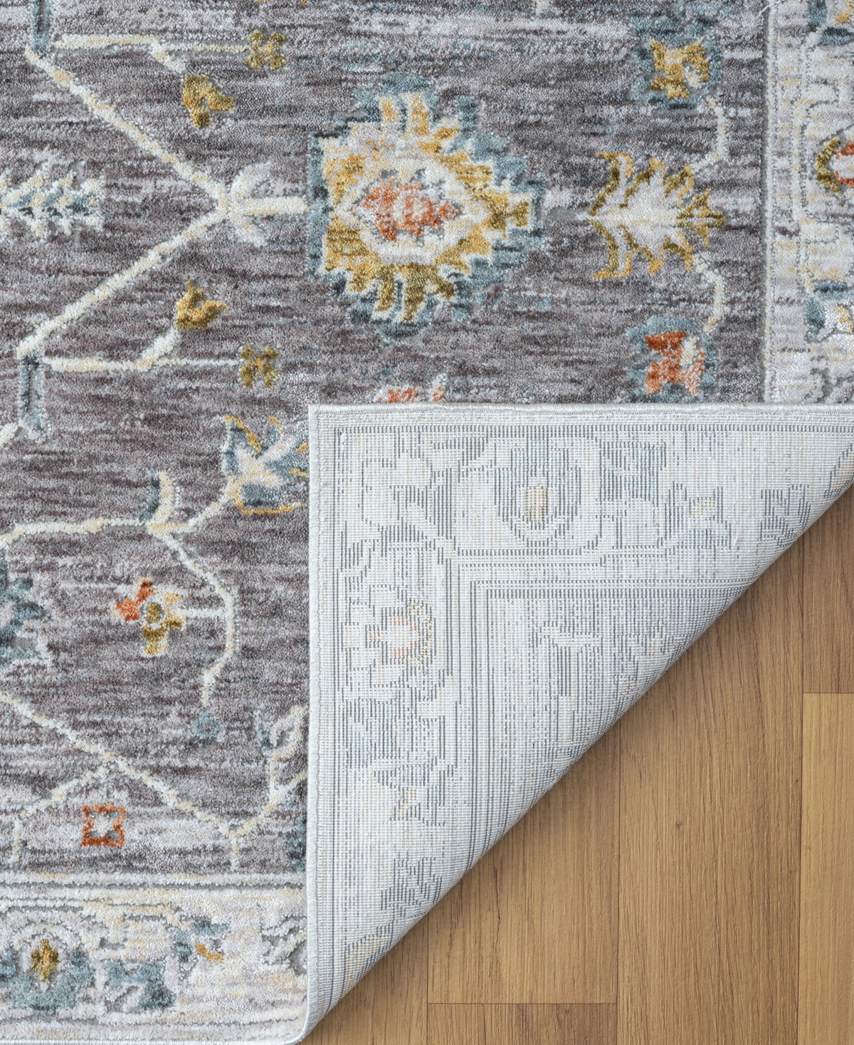 Lr Home Alexis All-471 7'9"x9'9" Area Rug In Gray-ivory