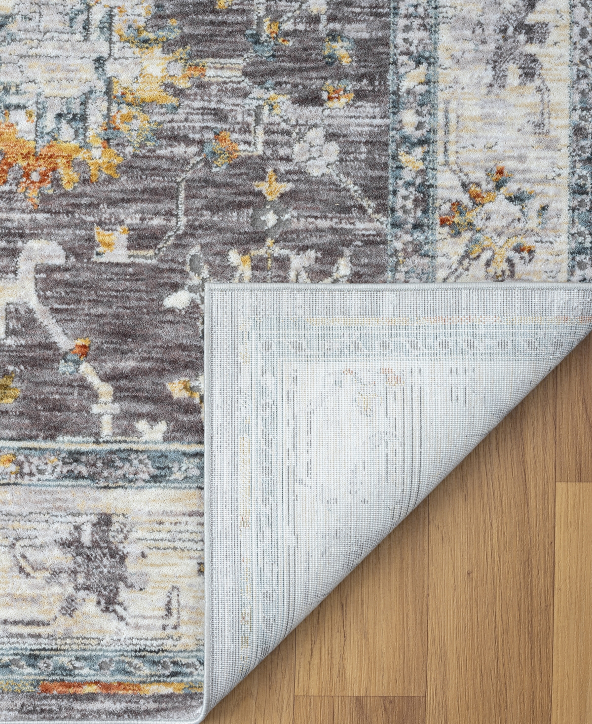 Lr Home Alexis All-473 2'6"x8' Runner Area Rug In Gray- Blue