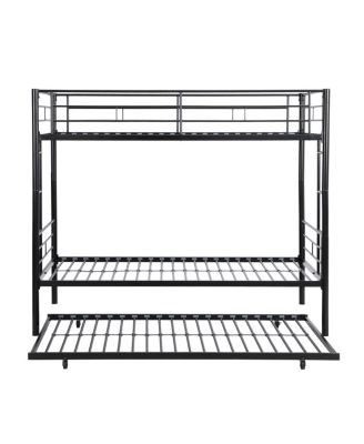 Metal Bunk Bed With Trundle