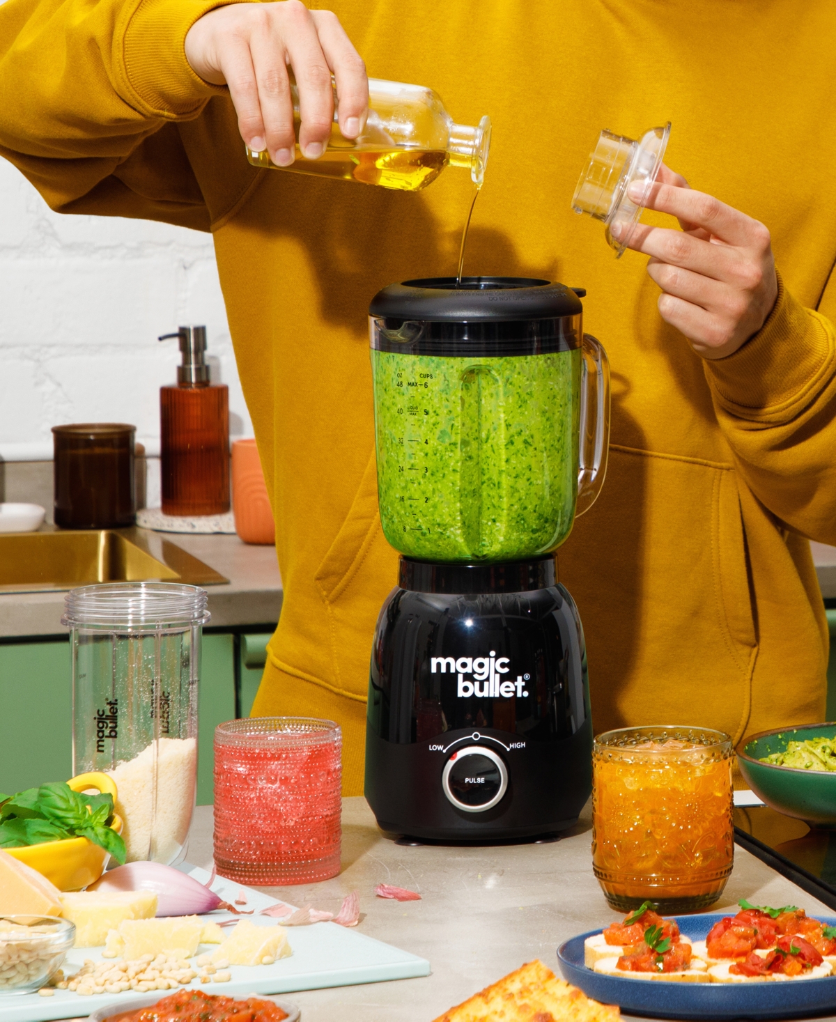 Magic Bullet 600-watt Pitcher & Single Serve Combo Blender In Black