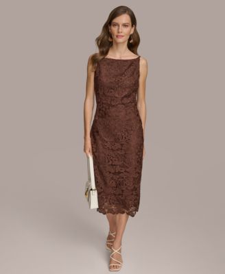 Donna karan lace dress online