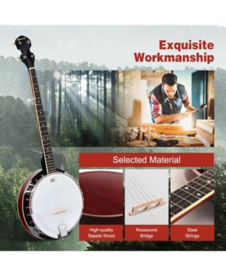 5-String Geared Tunable Banjo with case