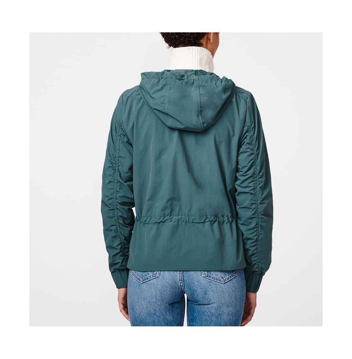 Bernardo Women's Short Hooded Rain Jacket