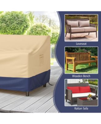 Patio Furniture Cover with Padded Handle and Click-Close Straps-60 x 43 x 30 inches