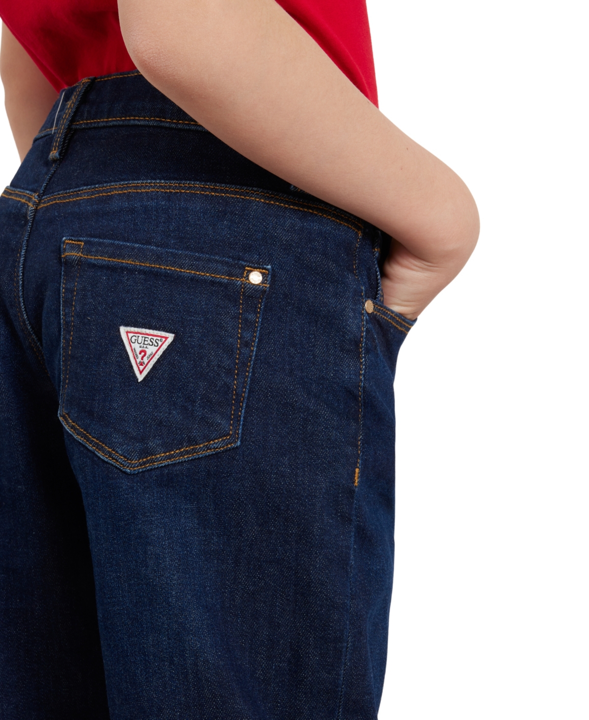 Guess Big Girls Denim 5 Pocket Straight Jeans