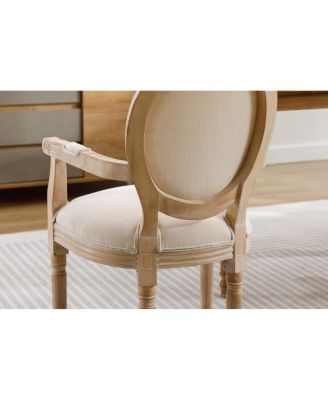 French Style Solid Wood Dining Chair, Set Of 2