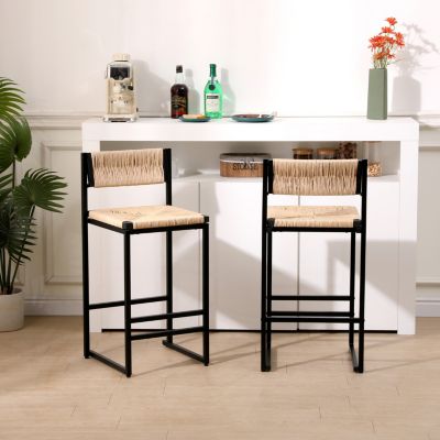 2 Honey Bar Stools & Dining Chairs Set