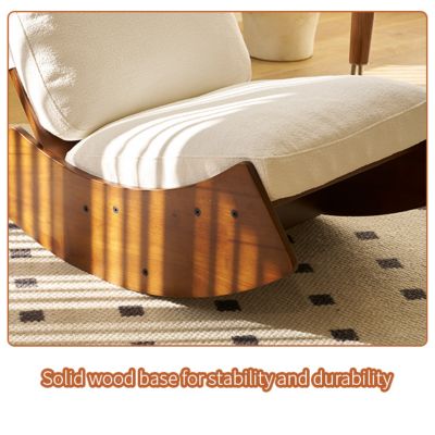 Solid Wood Glider Chair with High-Quality Upholstery