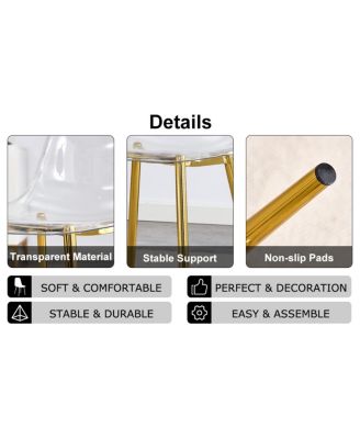 Modern Transparent Dining Chair Set
