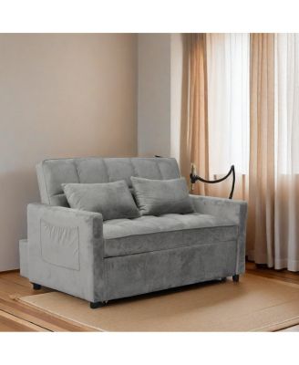 Luxurious Velvet Sofa Bed Perfect for Small Spaces with Easy Assembly