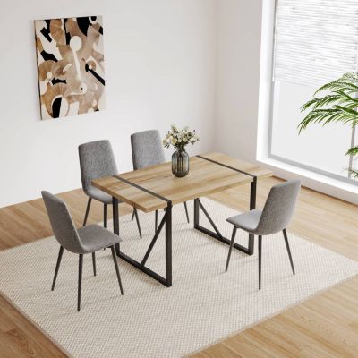 Modern upholstered dining chairs, set of 4