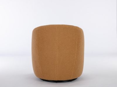 Streamdale Khaki Teddy Fabric Accent Barrel Chair