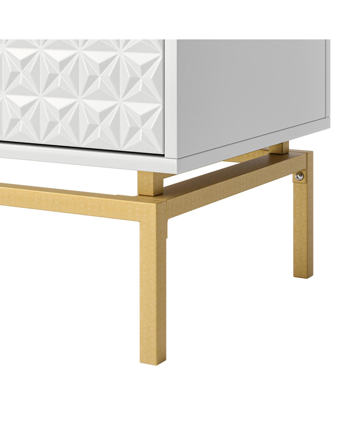 Hulala Home Chantler Mid-century Water Resistant Storage Cabinet with a Metal Base