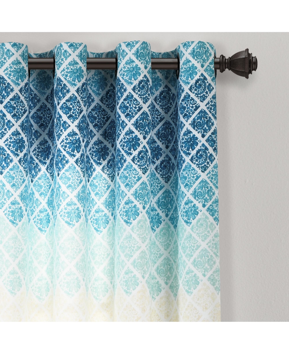 Lush Decor Medallion Ombre Window Curtain Panels