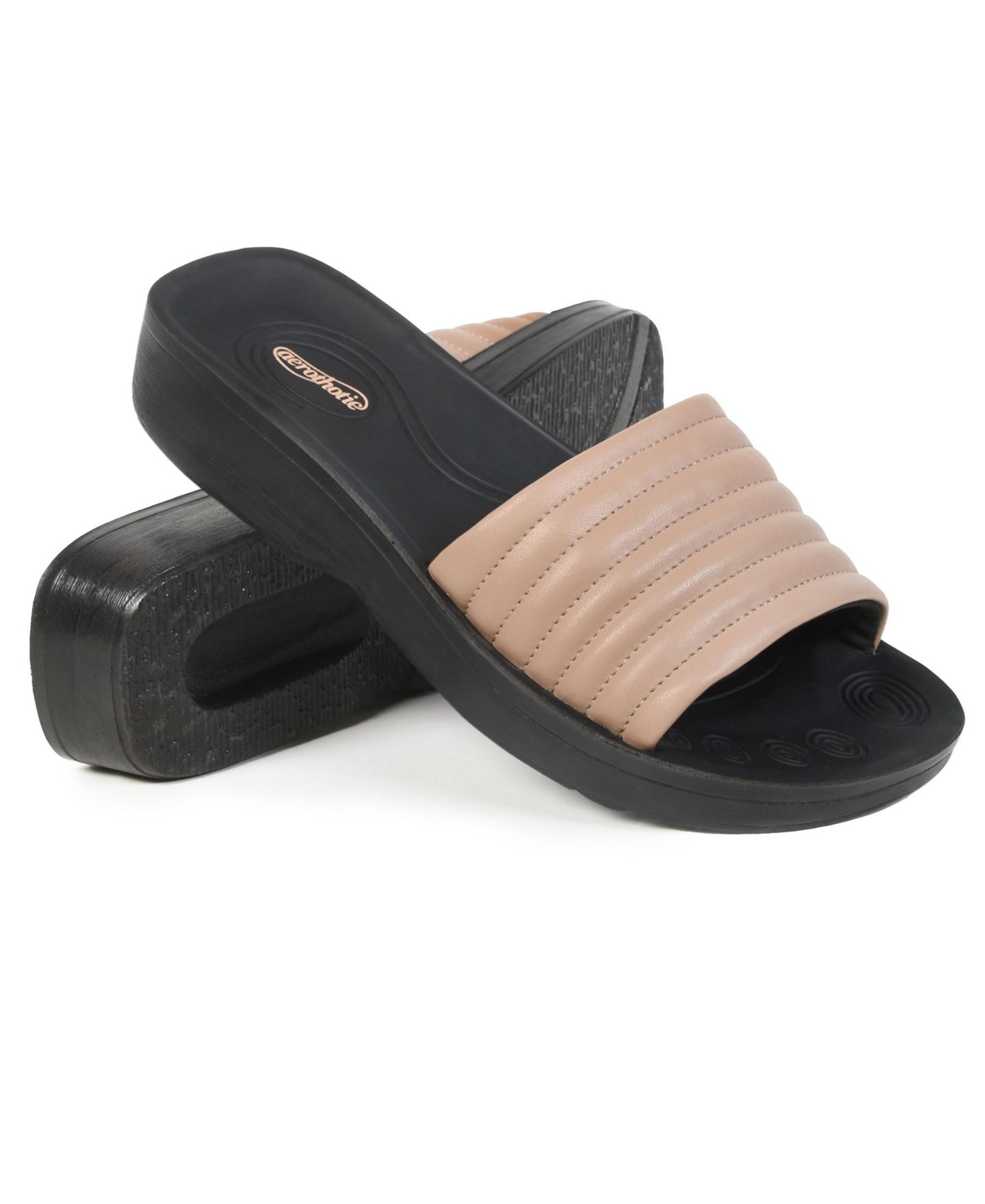 Женские сандалии Aerothotic Maeve Arch Support Slide, цвет: Бежевый — фото 6