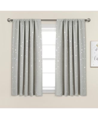 Star Blackout Window Curtain Panels