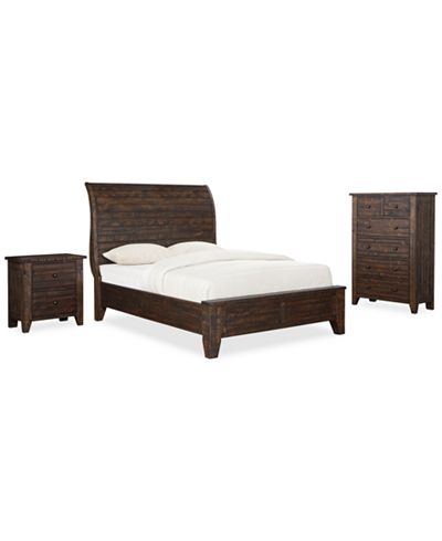 Ember 3 Piece King Bedroom Furniture Set, Created for Macy ...
