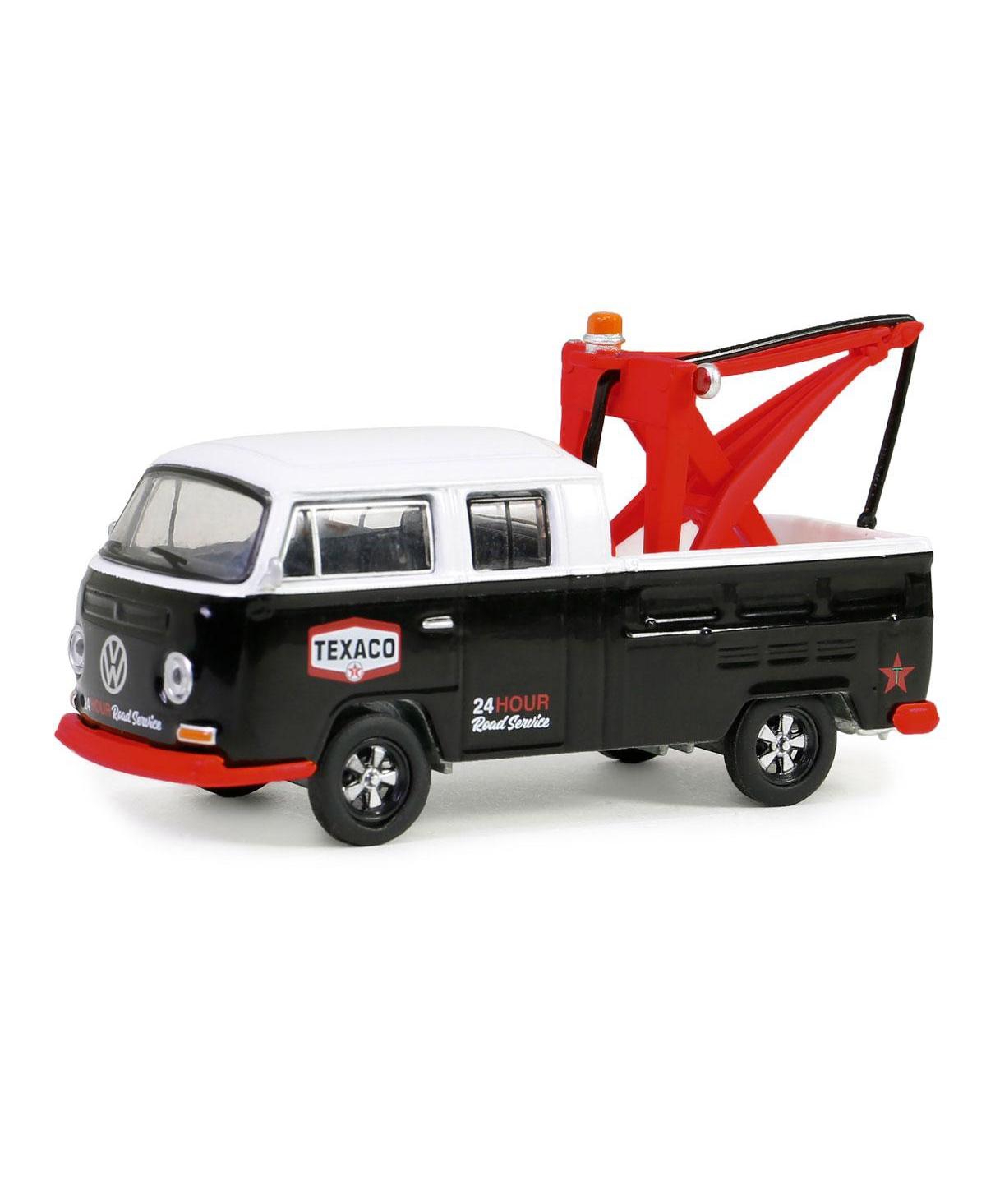 Greenlight Collectibles 1/64 1973 Volkswagen Double Cab Pickup w Drop-In Tow Hook Blue Collar