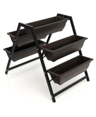 3-Tier Vertical Raised Garden Bed with 5 Plant Boxes