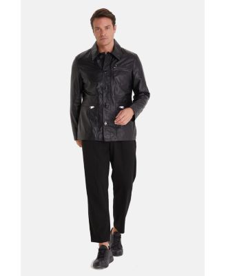 Men's Safari Coat, Black