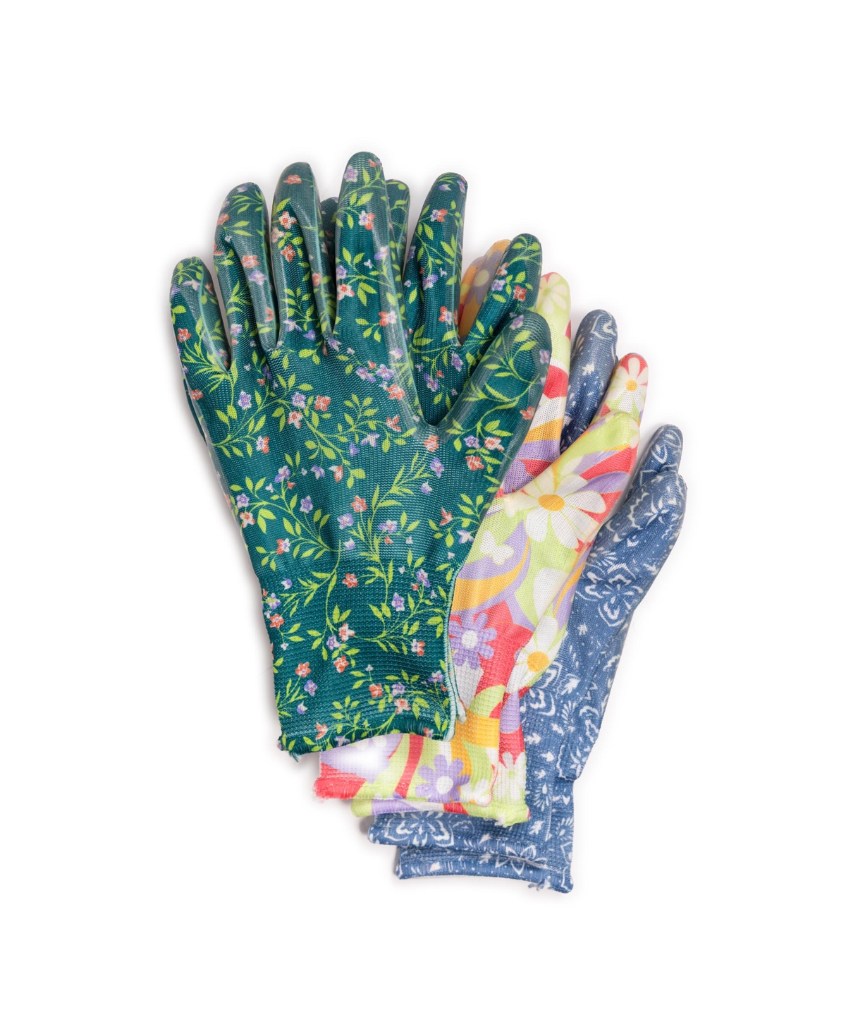 Women's 3 Pack Garden Glove, Multi, One Size - Multi