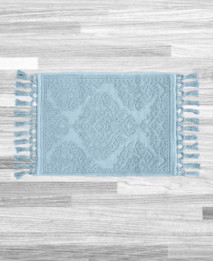 Jean Pierre New York Ricardo Fringe Cotton Bath Rug 27" x 52" Macy's