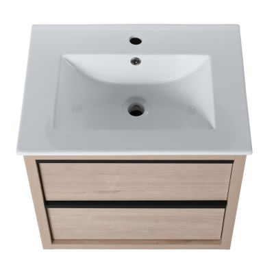  24" Bathroom Vanity With 2 Soft Close Drawers