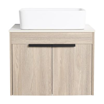 24" Modern Design Float Bathroom Vanity With Ceramic Basin Set