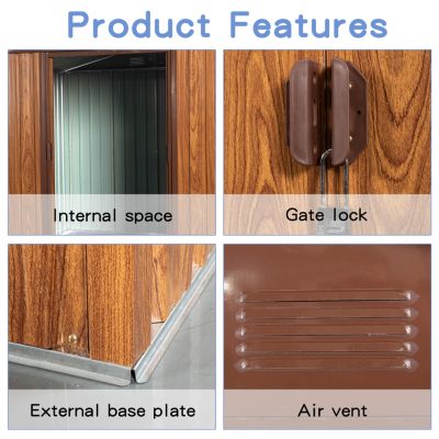 Streamdale 6x6 Metal Shed with Floor Base &amp; Window