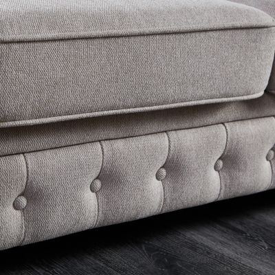 Chesterfield Sofa In Linen Fabric