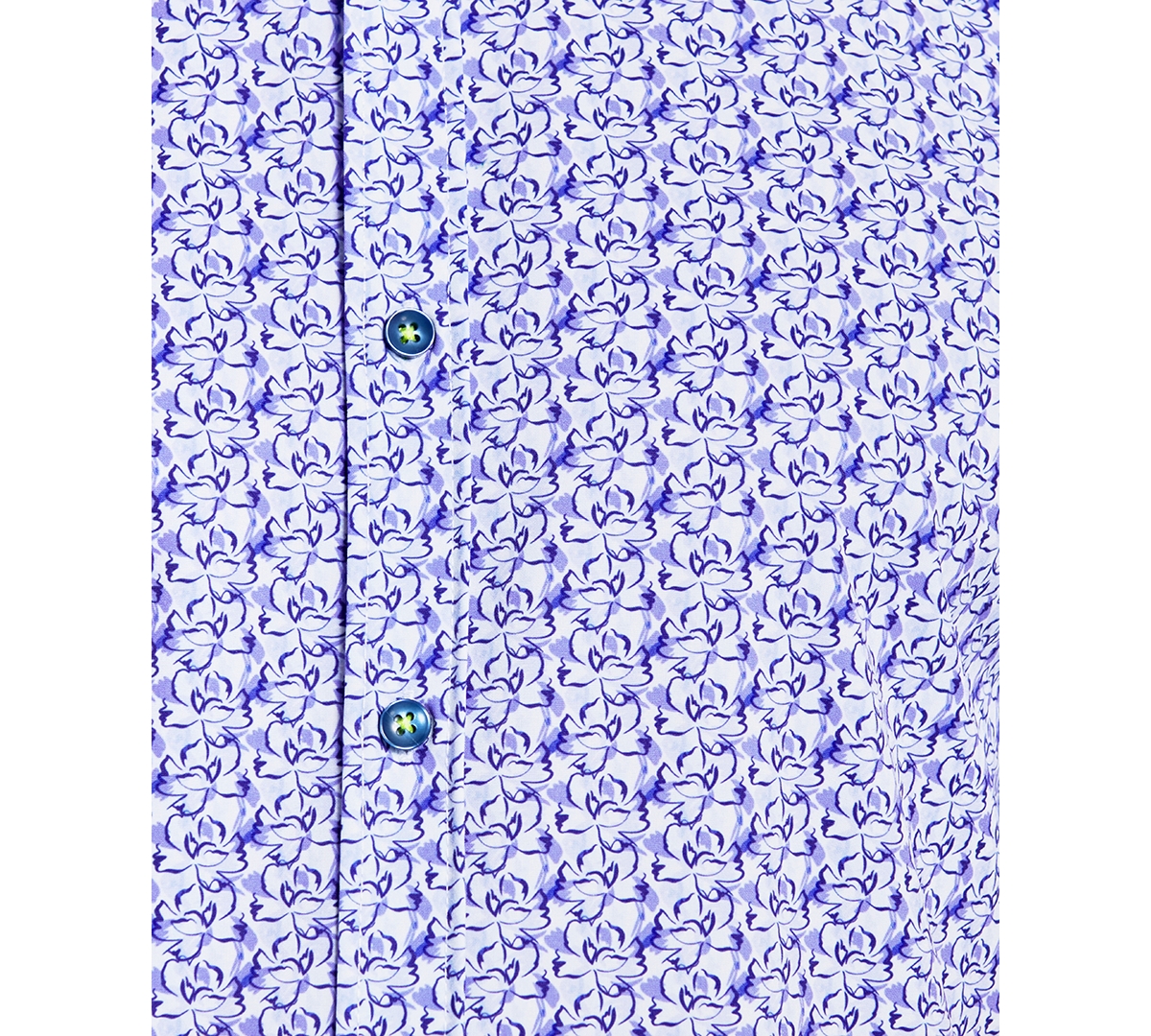Society of Threads Men's Regular Fit Non-Iron Performance Stretch Floral Print Button-Down Shirt