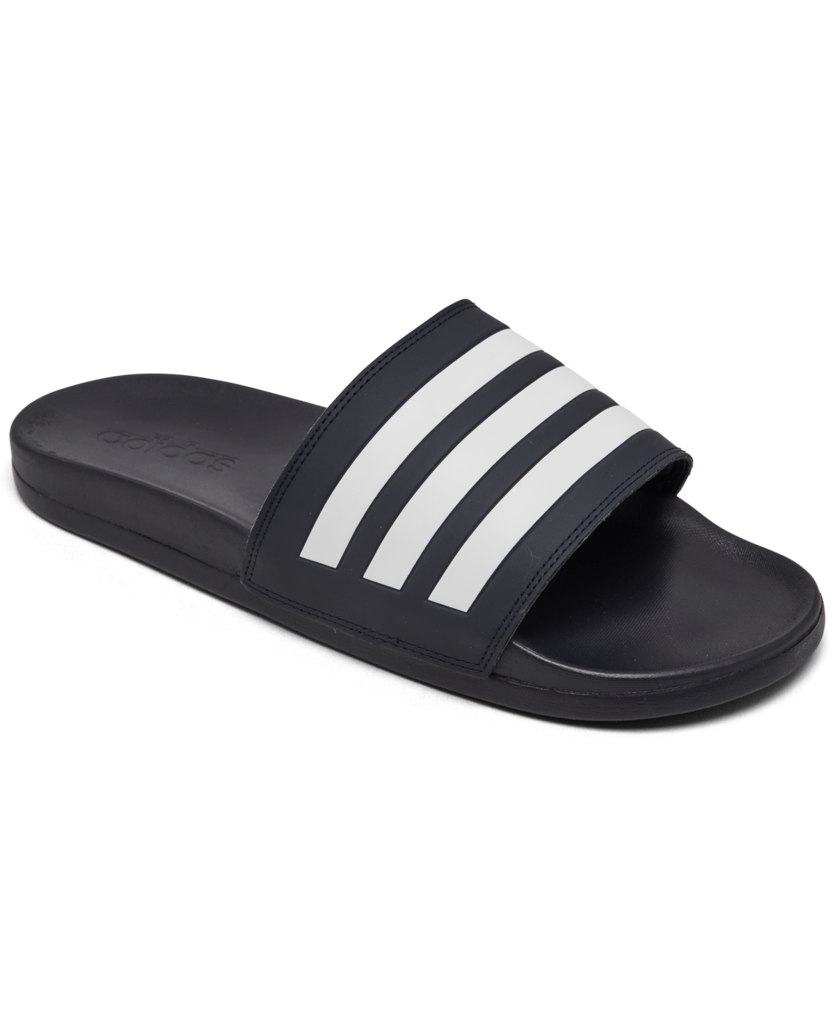 Men's Adilette Comfort Slide Sandals from Finish Line - Ink/White