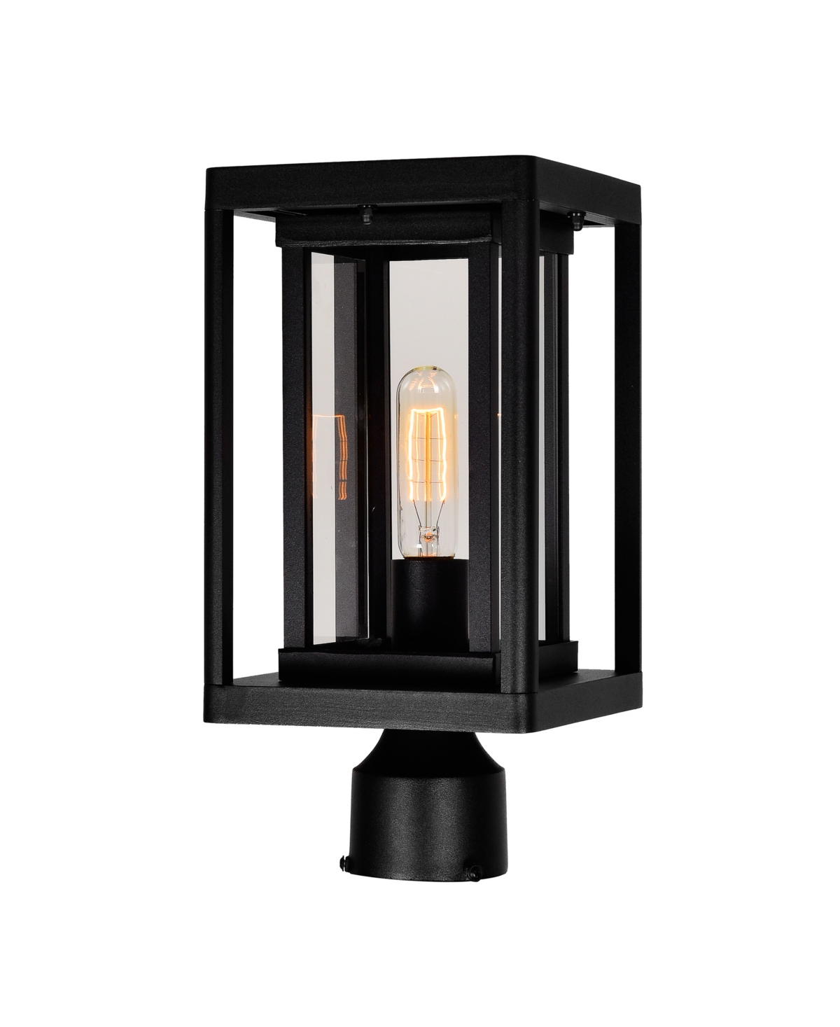 Cwi Lighting 14.3" Metal Mulvane 1 Light Black Outdoor Lantern Head