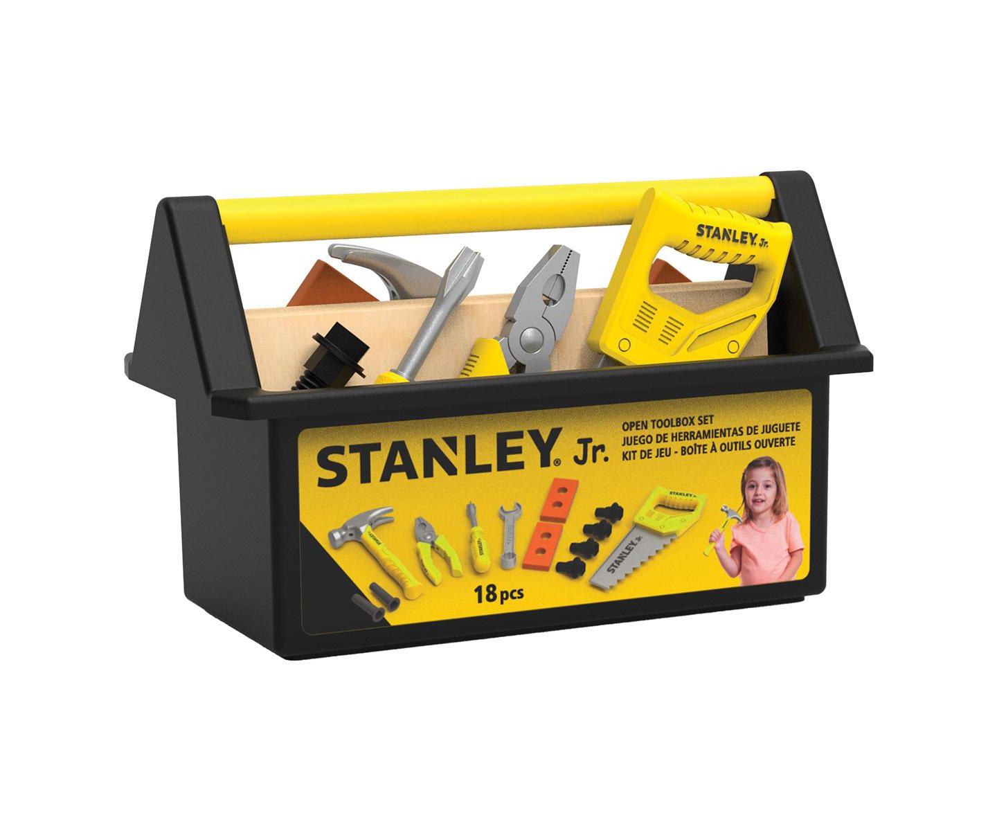 Детские игрушки Red Toolbox Stanley Jr. 18-Piece Pretend Play Toolbox, Ages 3+ — фото 1