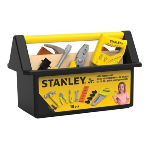 Детские игрушки Red Toolbox Stanley Jr. 18-Piece Pretend Play Toolbox, Ages 3+