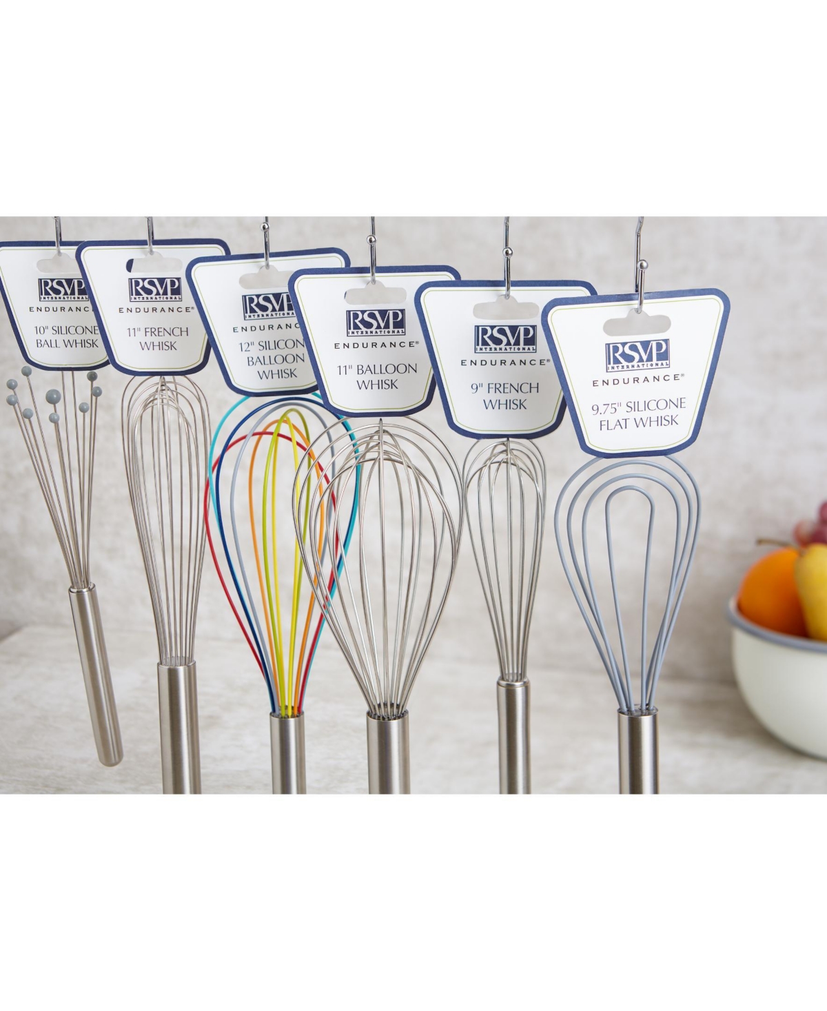 Shop Rsvp International Endurance 18/8 Stainless Steel 11" X 3.5" Balloon Whisk In Grey