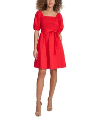 Kensie Womens hotsell Ruffled A-Line Dress