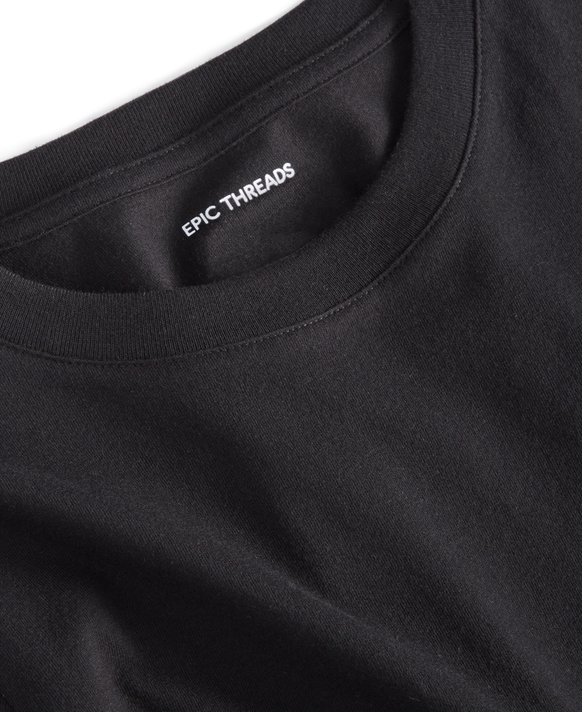 Epic Threads Little And Big Boys Solid T-shirt, Created For Macy's In Black