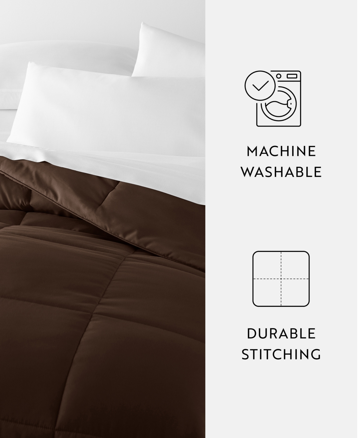 ienjoy Home All Season Lightweight Solid Down Alternative Comforter