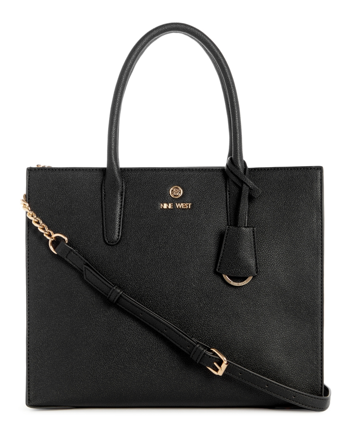 Nine West Siera Shopper Hand Bag In Black