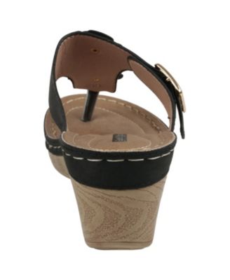 Women's Narbonne Flower Wedge Sandals