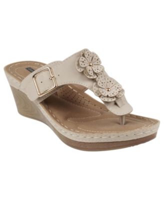 Women's Narbonne Flower Wedge Sandals