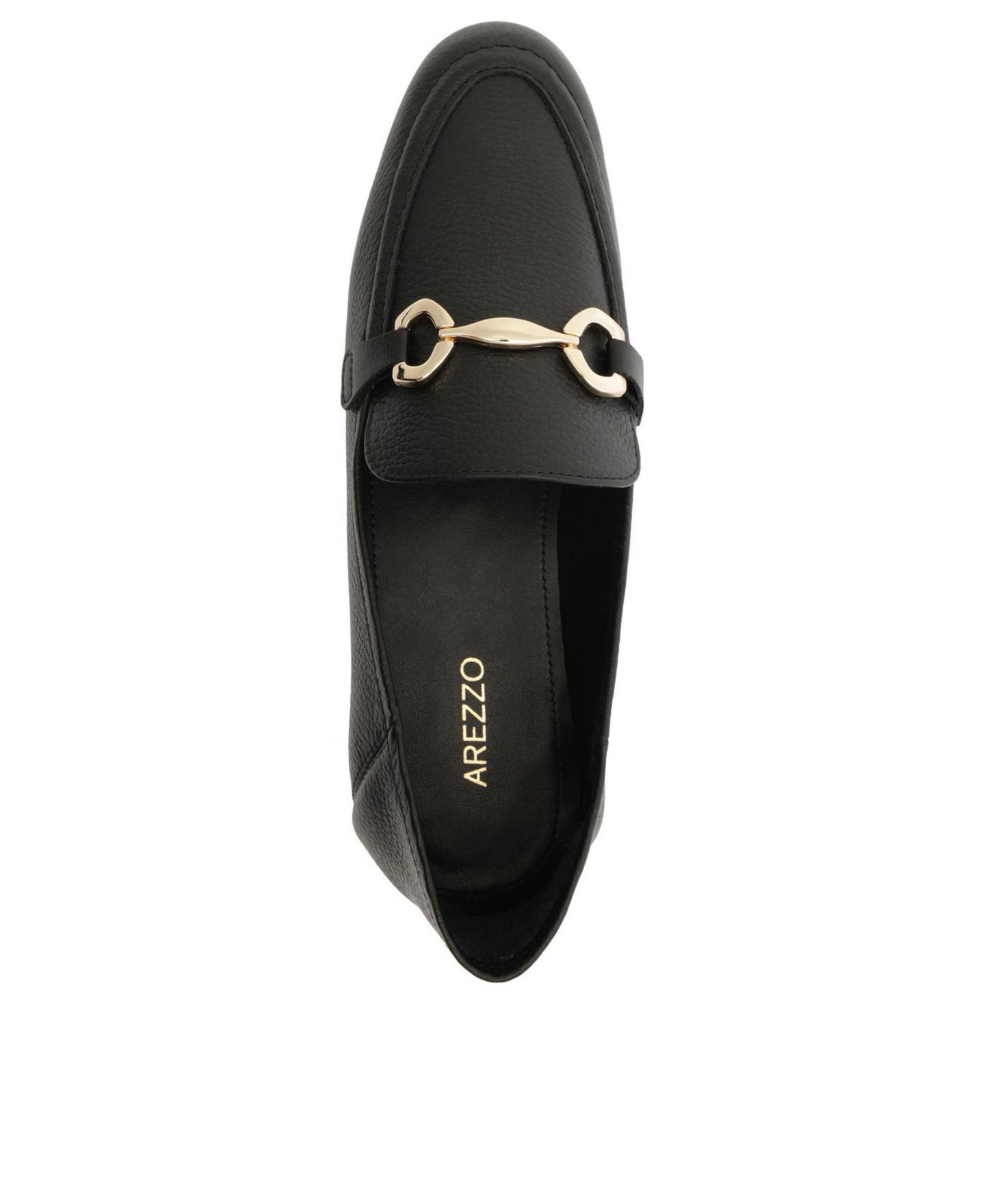 Женские туфли Arezzo Emma Horse Bit Pebble Leather Classic, цвет: Чёрный кожаный — фото 4