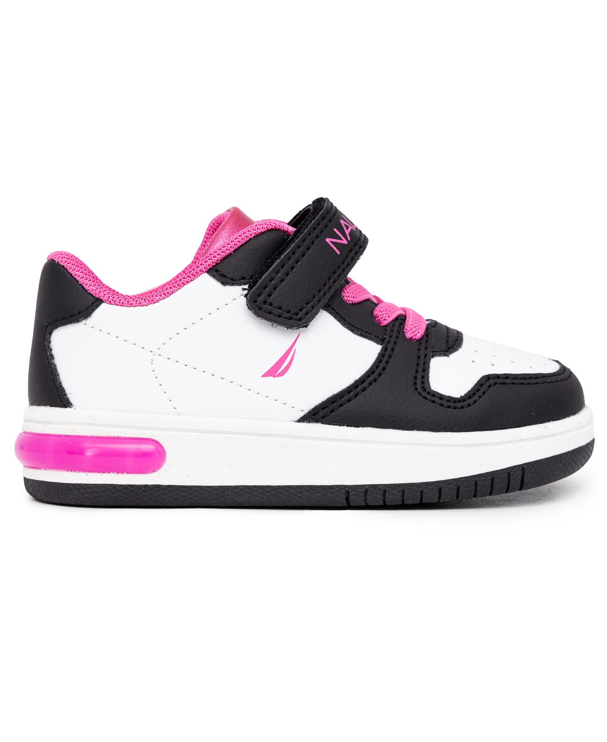 Nautica Toddler Girls Manetta Cira T Girls Casual Sneaker In White,black,pink