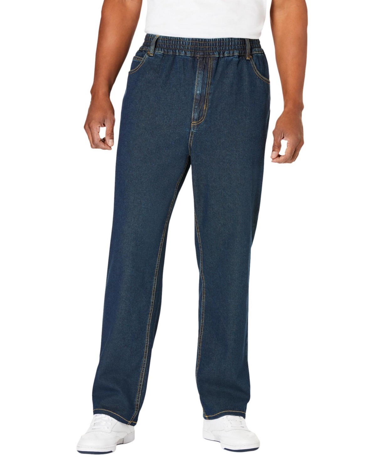 Big & Tall Loose Fit Comfort Waist Jeans - Indigo