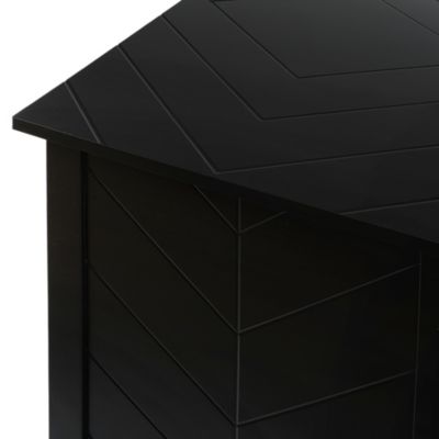 Streamdale Vintage Black Wood 2-Door Cabinets