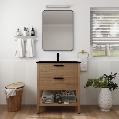  30 Inch Bathroom Vanity Plywood With 2 Drawers